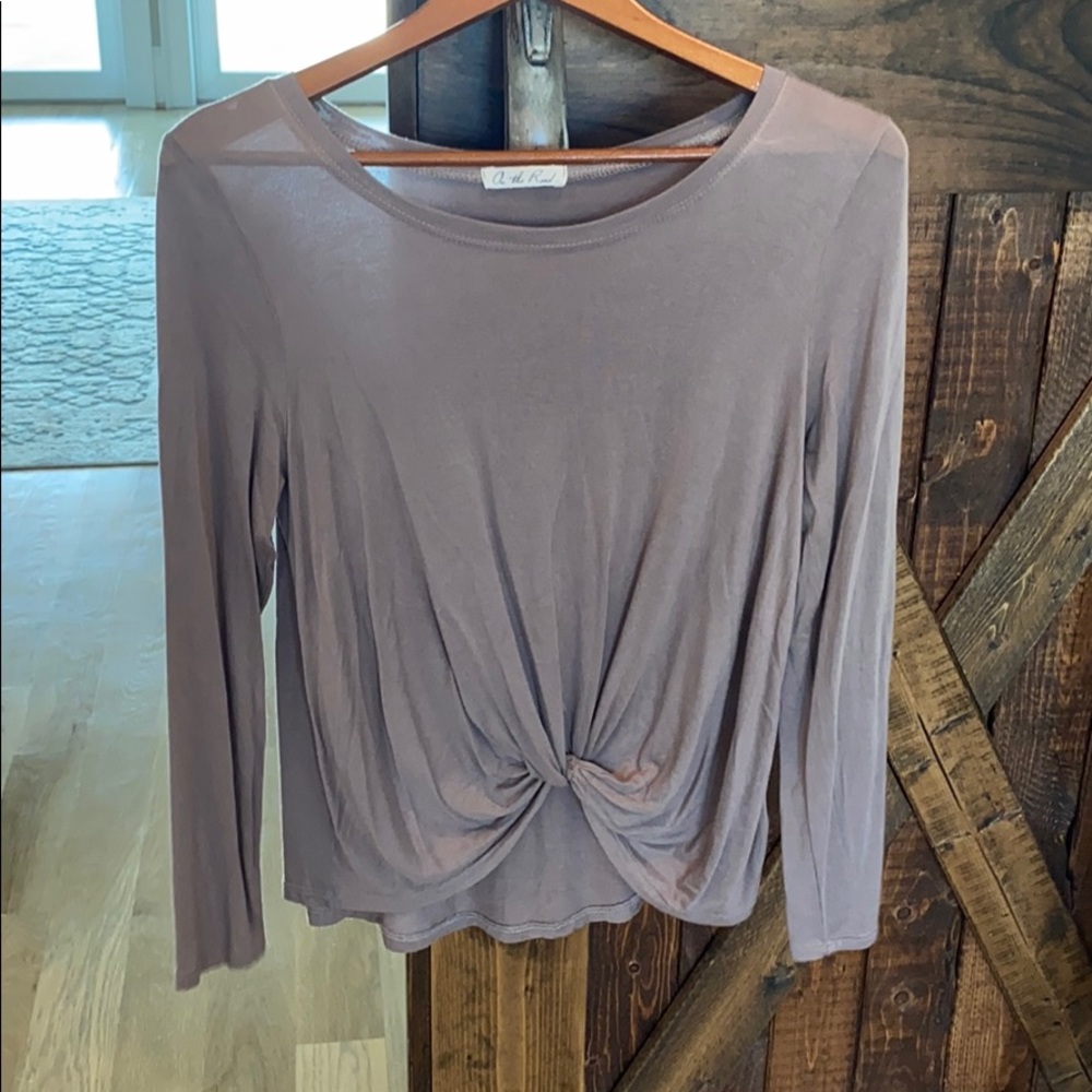 Anthropologie cute knotted tee